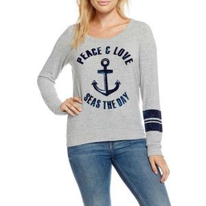 NWT CHASER Seas The Day Pullover Cutout Top-B